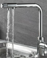 Смеситель для кухни Ledeme L4155-3, хром
