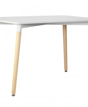 Стол обеденный SERRA WIDE (ножки светлый бук, столешница светло-серая)