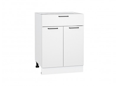 Шкаф нижний с 2-мя дверцами и ящиком Флэт White In 2S, 816*600*478