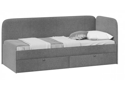 Кровать Молли с мягкой обивкой (900) тип 1 МикроScandi Graphite 22
