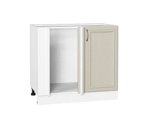 Шкаф нижний угловой Шале НУ 990М Ivory / Белый
