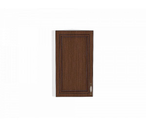 Шкаф верхний торцевой Шале Brown Oak / Белый