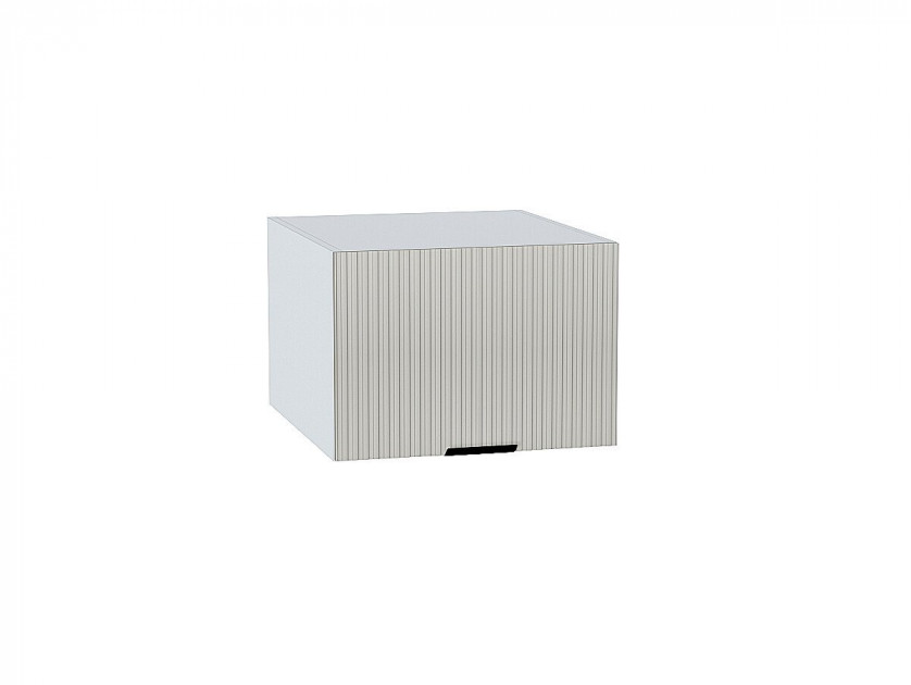Шкаф верхний горизонтальный глубокий Евро Лайн Агат/Белый 358х500х574