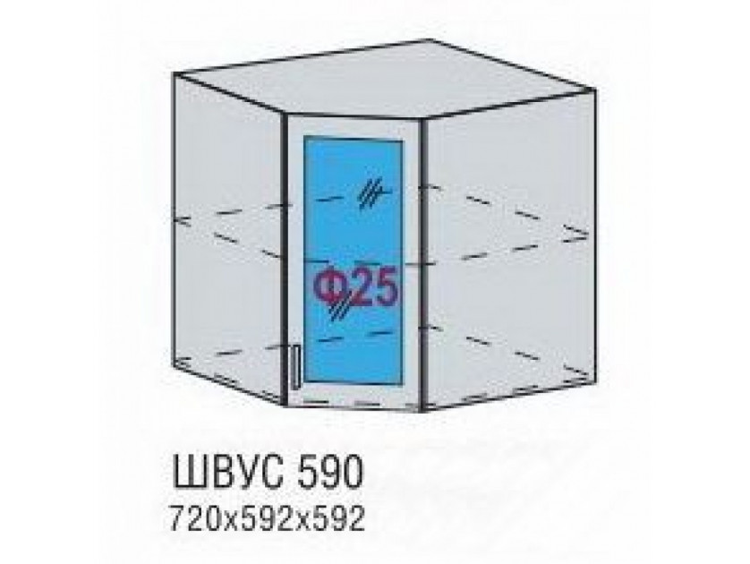 Шкаф верхний ШВУС 590