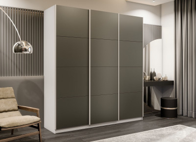 Шкаф Прайм трио Стекло хаки, 180х57х230, PSSSx_180_B