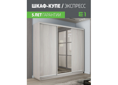 Шкаф-купе Медиум 1 зеркало, 210х45х240 45EMT1_210240_SAS