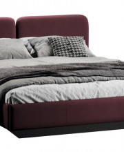 Кровать Флори Тип 1 (1600) Велюр Ultra Berry