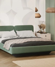 Кровать Флори Тип 1 (1600) Велюр Ultra Olive