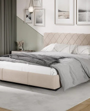 Кровать Синди Тип 3 Велюр ultra ivory