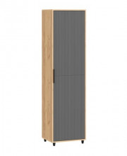 Шкаф для белья Ниола - 315.001.000 Дуб Крафт золотой, Графит матовый