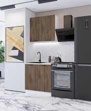 Модульная кухня Флэт-03 Brown Casella Oak 2S