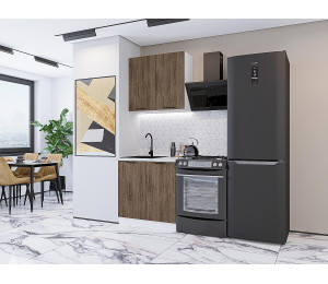Модульная кухня Флэт-03 Brown Casella Oak 2S
