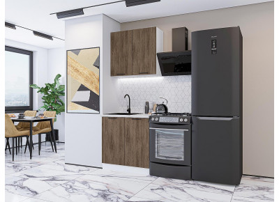 Модульная кухня Флэт-03 Brown Casella Oak 2S