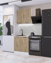 Модульная кухня Флэт-03 Natural Casella Oak 2S