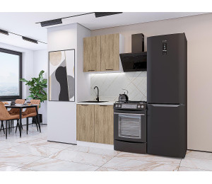 Модульная кухня Флэт-03 Natural Casella Oak 2S