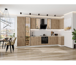 Модульная кухня Флэт-05 Natural Casella Oak 2S