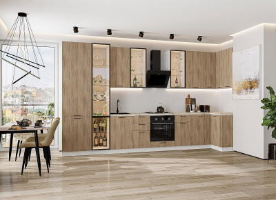 Модульная кухня Флэт-05 Natural Casella Oak 2S
