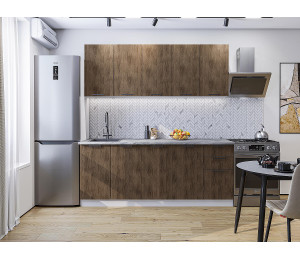 Модульная кухня Флэт-09 Brown Casella Oak 2S
