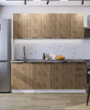 Модульная кухня Флэт-09 Natural Casella Oak 2S
