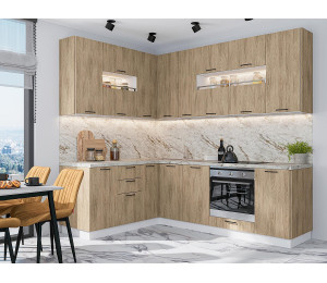 Модульная кухня Флэт-02 Natural Casella Oak 2S