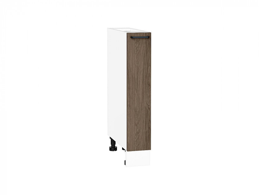 Шкаф нижний бутылочница Флэт Brown Casella Oak 2S / Белый 816*150*478 мм