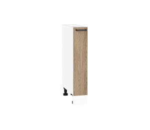 Шкаф нижний бутылочница Флэт Natural Casella Oak 2S / Белый 816*150*478 мм