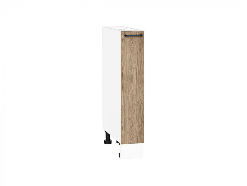 Шкаф нижний бутылочница Флэт Natural Casella Oak 2S / Белый 816*150*478 мм