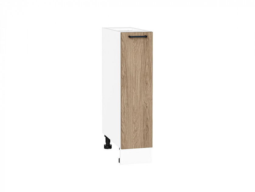 Шкаф нижний бутылочница Флэт Natural Casella Oak 2S / Белый 816*200*478 мм