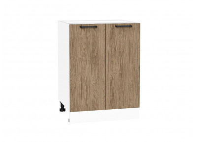 Шкаф нижний с 2-мя дверцами Флэт Natural Casella Oak 2S / Белый 816*600*478 мм