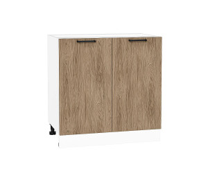 Шкаф нижний с 2-мя дверцами Флэт Natural Casella Oak 2S / Белый 816*800*478 мм