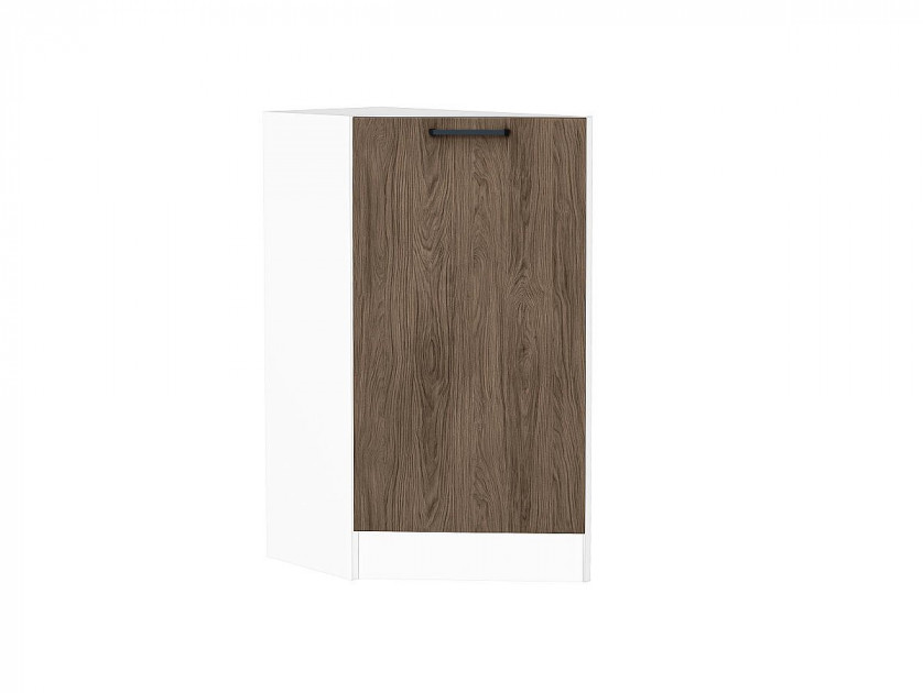 Шкаф нижний торцевой Флэт Brown Casella Oak 2S / Белый 816*296*552 мм