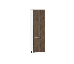 Шкаф пенал с 2-мя дверцами Флэт Brown Casella Oak 2S / Белый 2132*600*574 мм