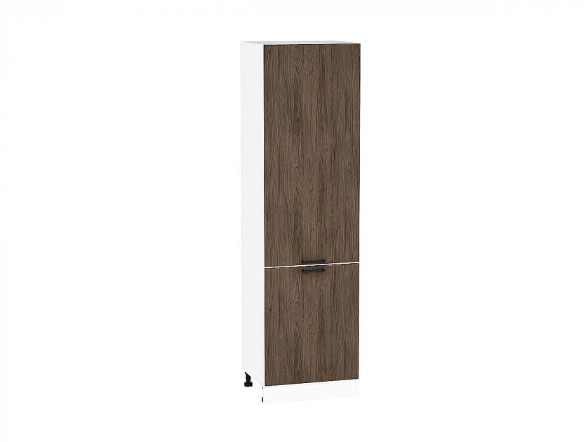 Шкаф пенал с 2-мя дверцами Флэт Brown Casella Oak 2S / Белый 2132*600*574 мм