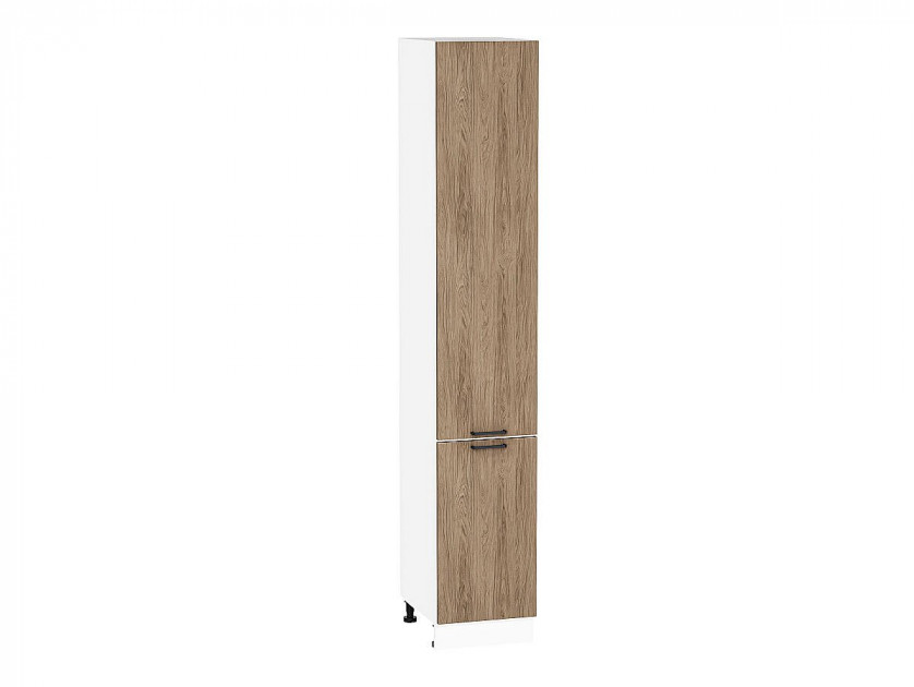 Шкаф пенал с 2-мя дверцами Флэт Natural Casella Oak 2S / Белый 2336*400*574 мм