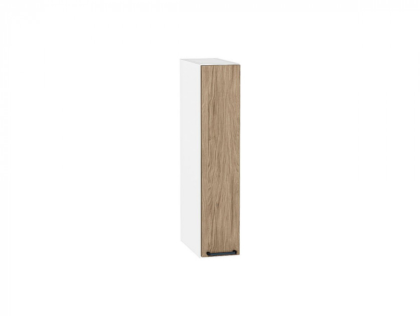 Шкаф верхний бутылочница Флэт Natural Casella Oak 2S / Белый 716*150*318 мм