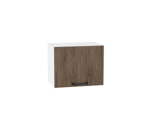 Шкаф верхний горизонтальный Флэт Brown Casella Oak 2S / Белый 358*450*318 мм