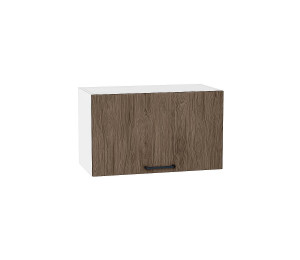 Шкаф верхний горизонтальный Флэт Brown Casella Oak 2S / Белый 358*600*318 мм