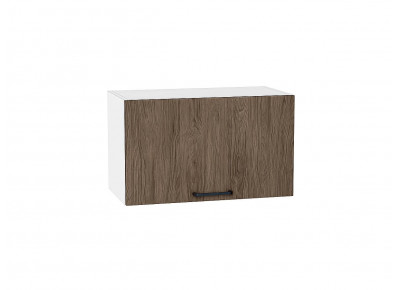 Шкаф верхний горизонтальный Флэт Brown Casella Oak 2S / Белый 358*600*318 мм