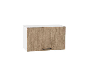 Шкаф верхний горизонтальный Флэт Natural Casella Oak 2S / Белый 358*600*318 мм