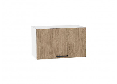 Шкаф верхний горизонтальный Флэт Natural Casella Oak 2S / Белый 358*600*318 мм