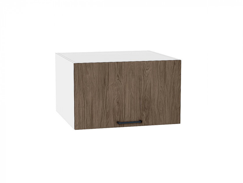 Шкаф верхний горизонтальный глубокий Флэт Brown Casella Oak 2S / Белый 358*600*574 мм