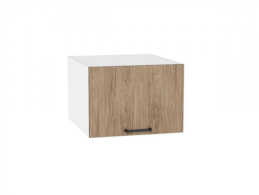 Шкаф верхний горизонтальный глубокий Флэт Natural Casella Oak 2S / Белый 358*500*574 мм