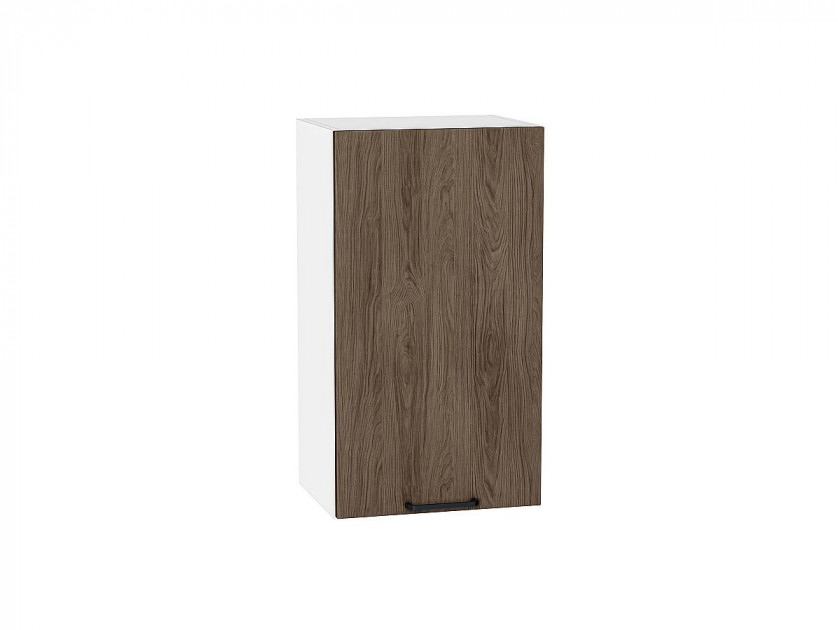 Шкаф верхний с 1-ой дверцей Флэт Brown Casella Oak 2S / Белый 716*400*318 мм
