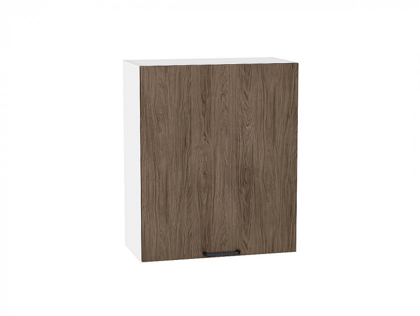 Шкаф верхний с 1-ой дверцей Флэт Brown Casella Oak 2S / Белый 716*600*318 мм