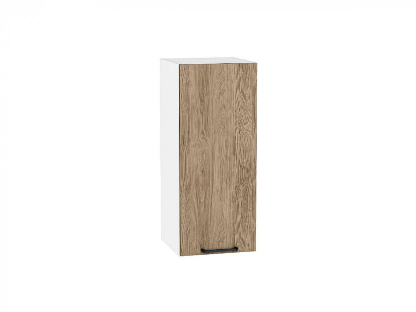 Шкаф верхний с 1-ой дверцей Флэт Natural Casella Oak 2S / Белый 716*300*318 мм