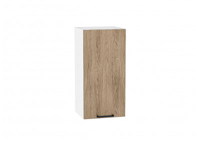Шкаф верхний с 1-ой дверцей Флэт Natural Casella Oak 2S / Белый 716*350*318 мм