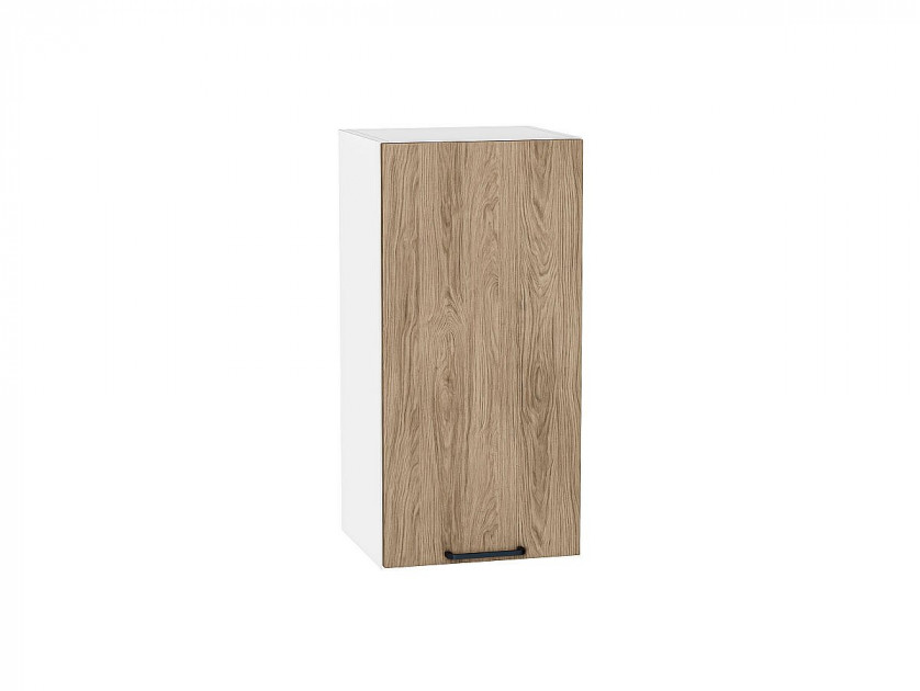 Шкаф верхний с 1-ой дверцей Флэт Natural Casella Oak 2S / Белый 716*350*318 мм