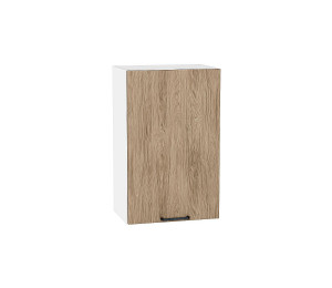Шкаф верхний с 1-ой дверцей Флэт Natural Casella Oak 2S / Белый 716*450*318 мм