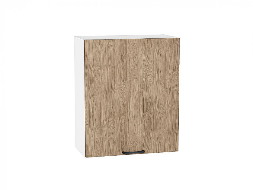 Шкаф верхний с 1-ой дверцей Флэт Natural Casella Oak 2S / Белый 716*600*318 мм