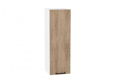 Шкаф верхний с 1-ой дверцей Флэт Natural Casella Oak 2S / Белый 920*300*318 мм
